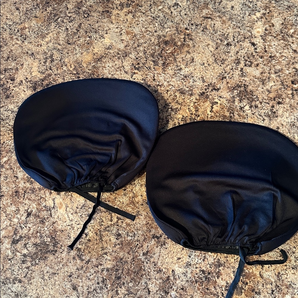 San Francisco 49ers Black Headrest Covers - Pair - Picture 2 of 2